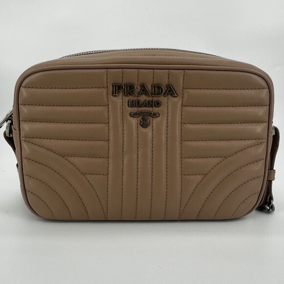 Prada Soft Calfskin Diagramme Camera Bag Cammeo - Picture 1 of 10